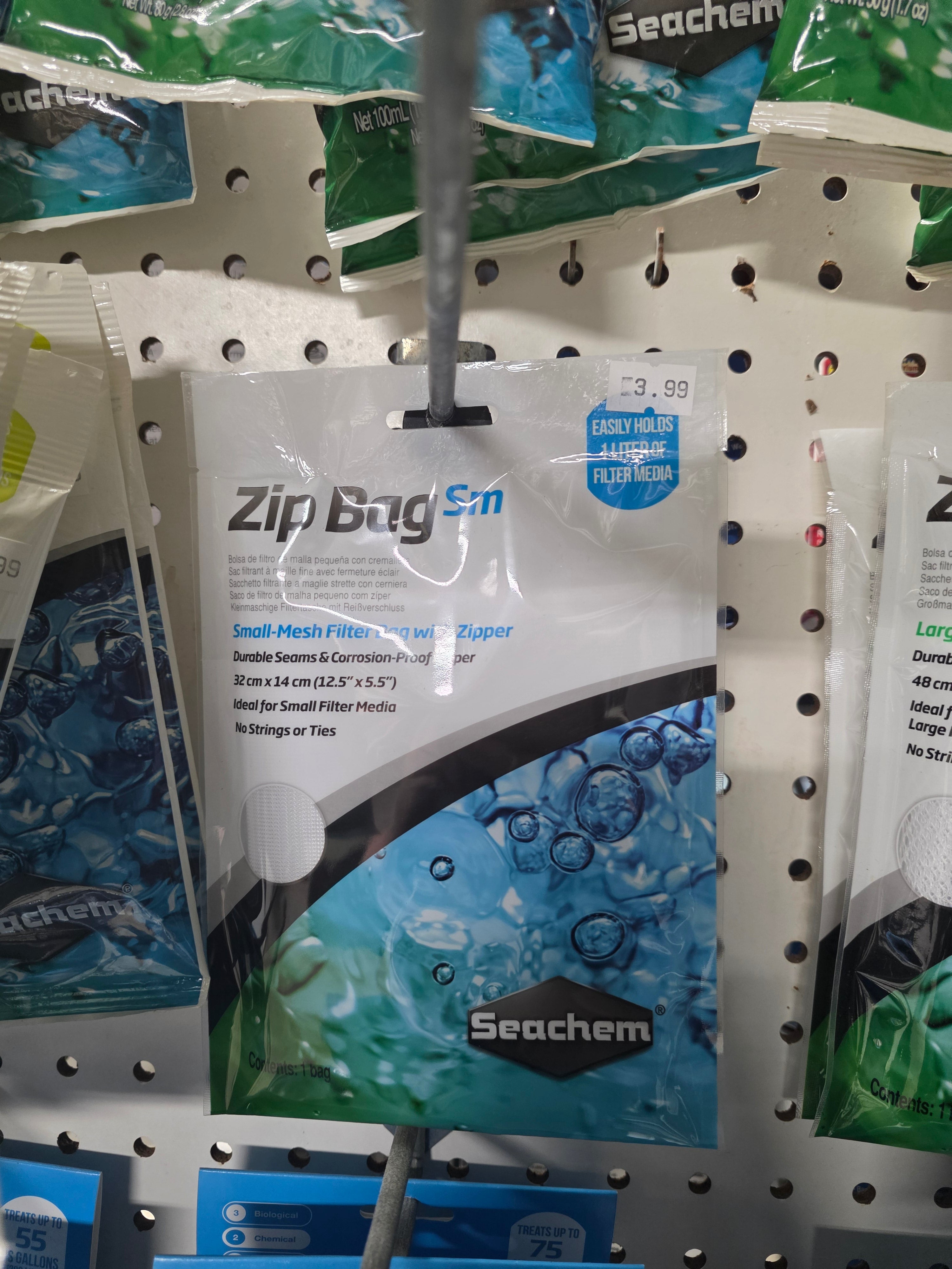 Seachem Zip Bag - Small Mesh (5.5" x 12.5")