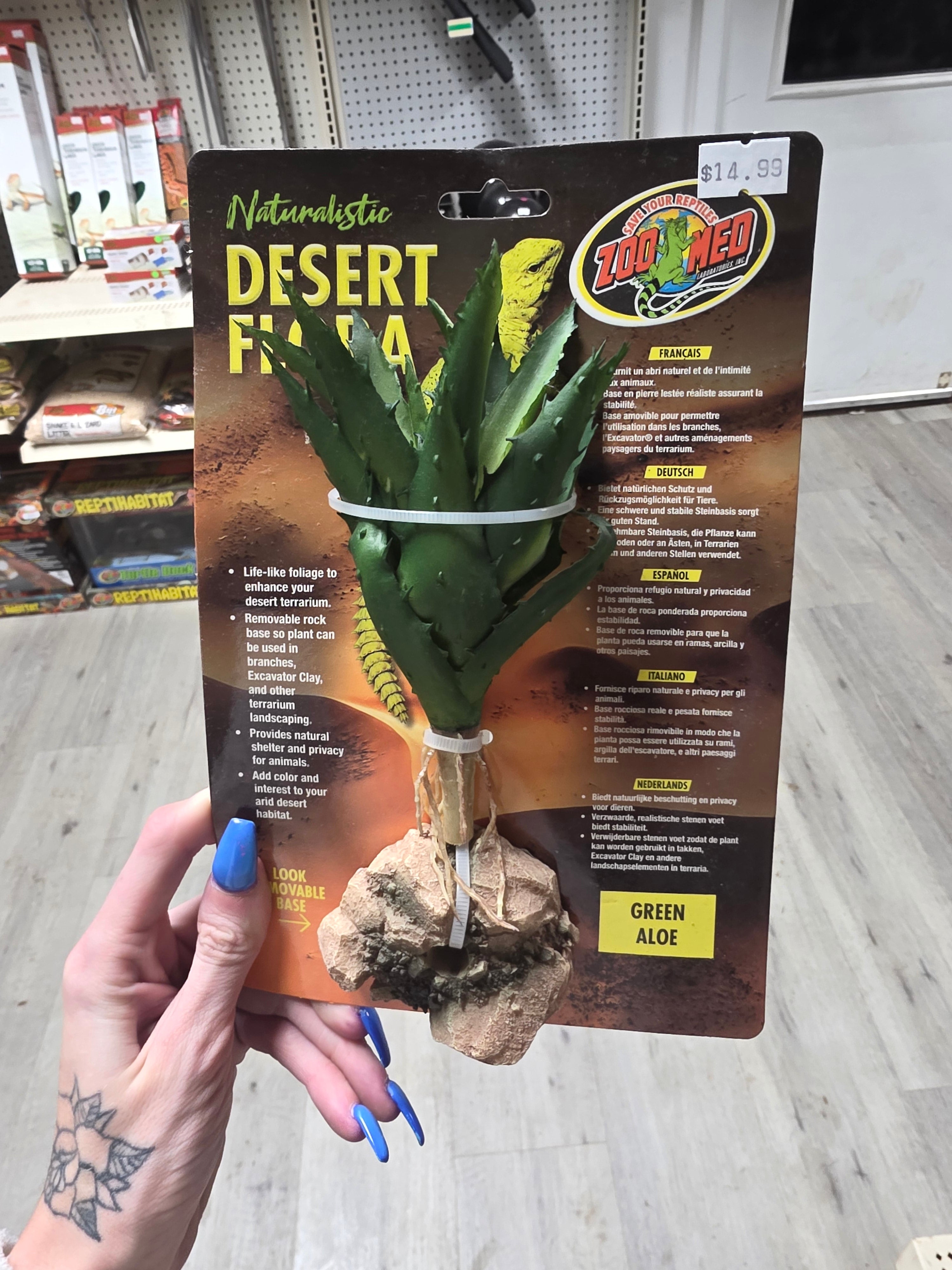 ZOO MED Naturalistic Desert Flora - Green Aloe
