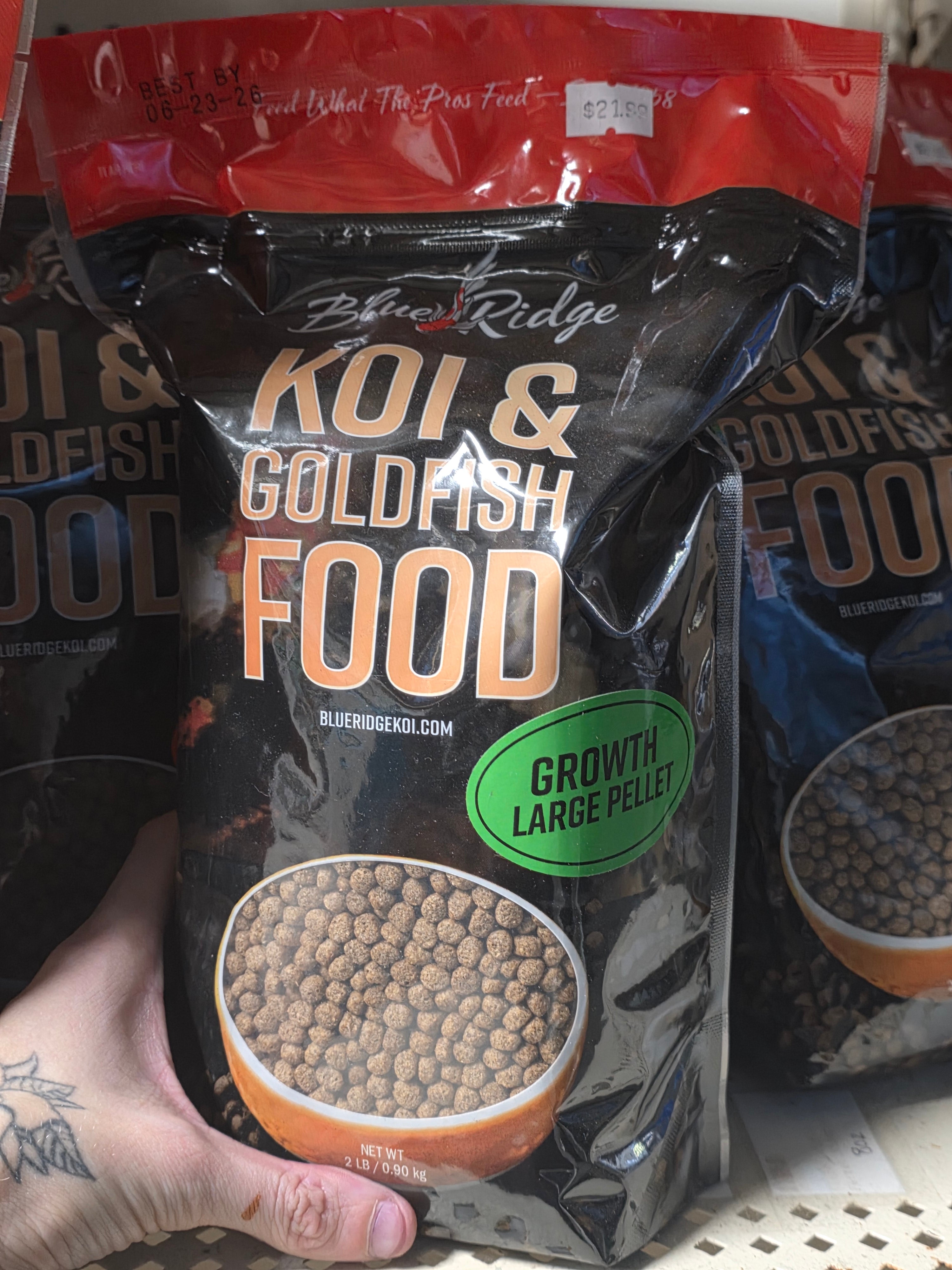Blue Ridge Koi & Goldfish Large Growth Pellet