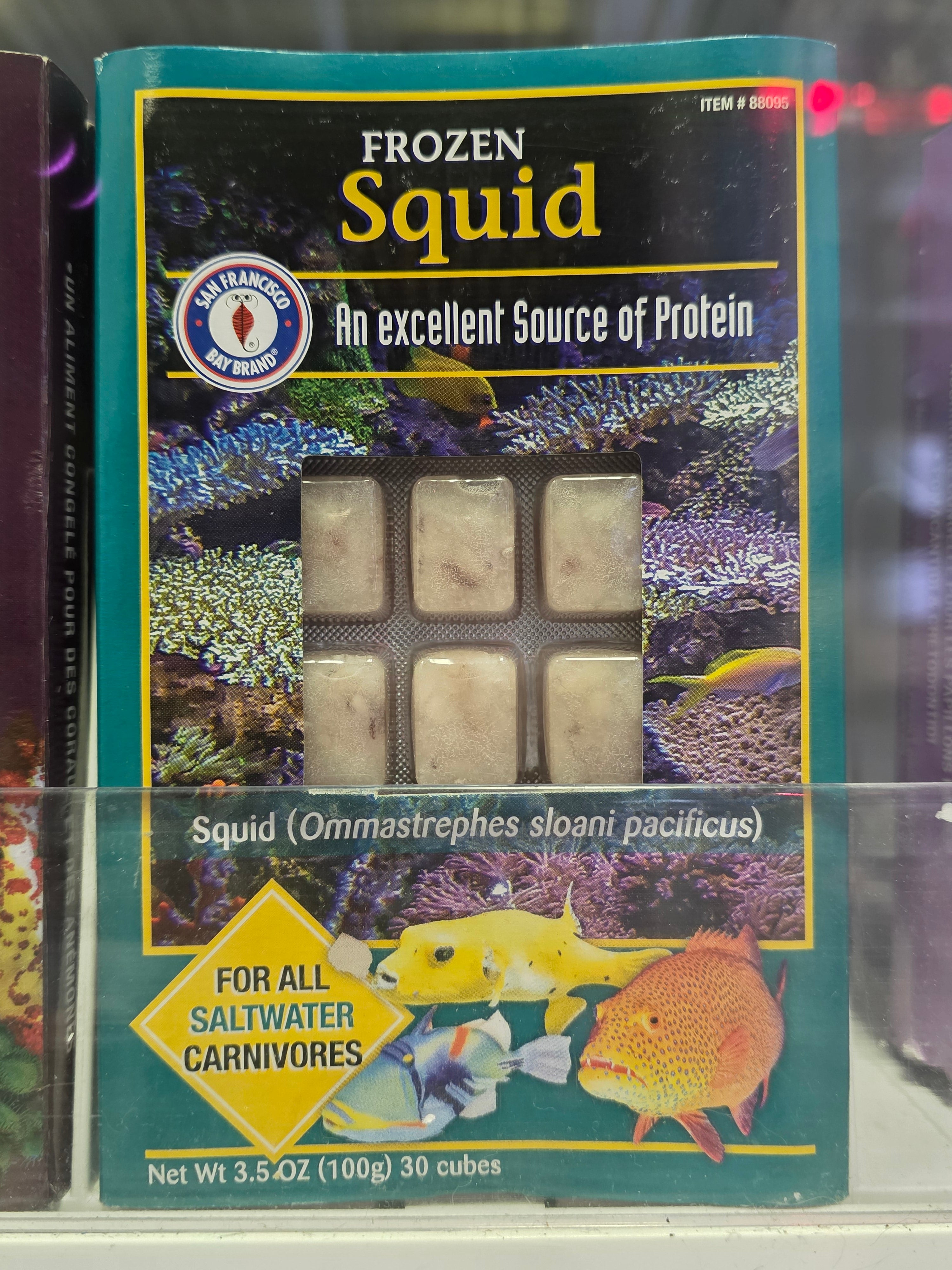 Frozen Squid Cubes 3.5oz