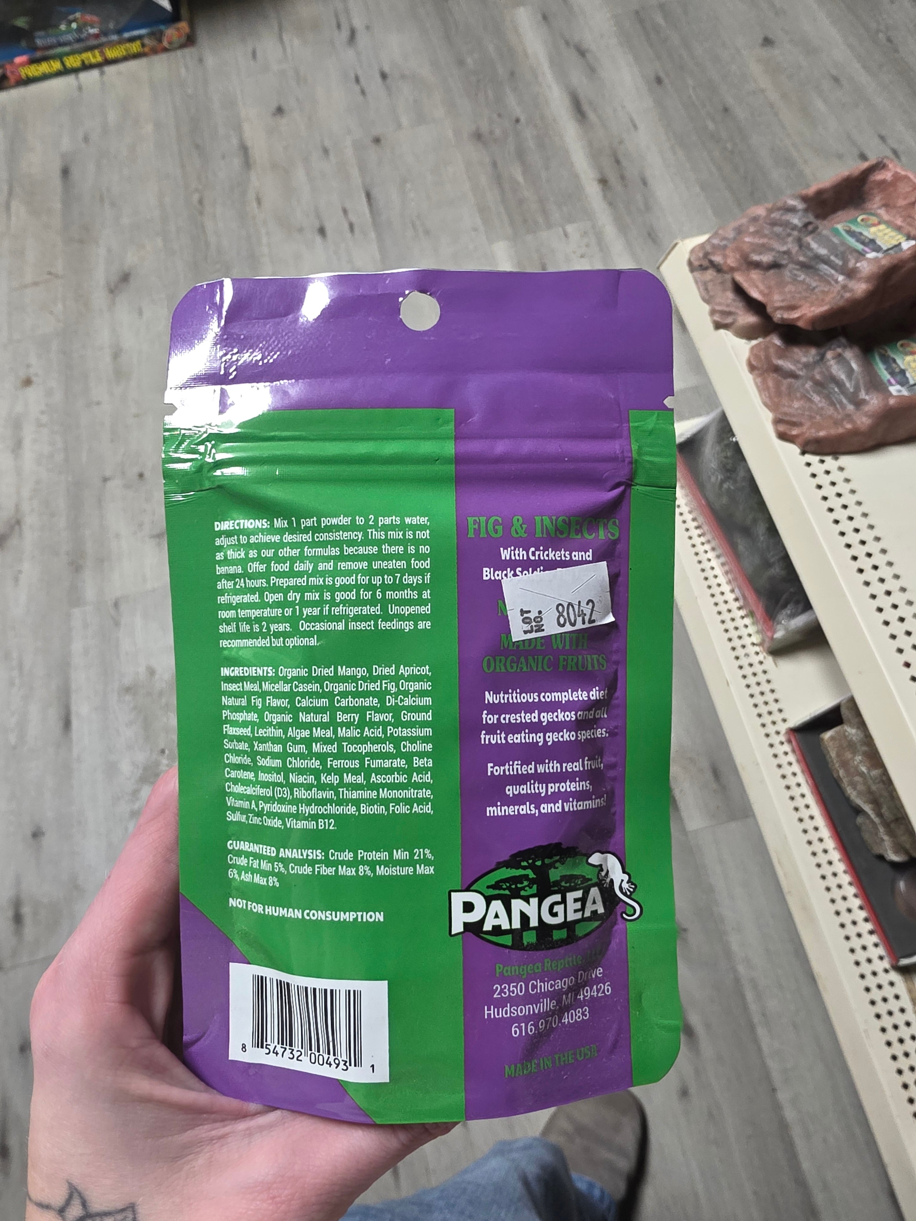 Pangea Complete Gecko Diet Fig & Insect 2oz