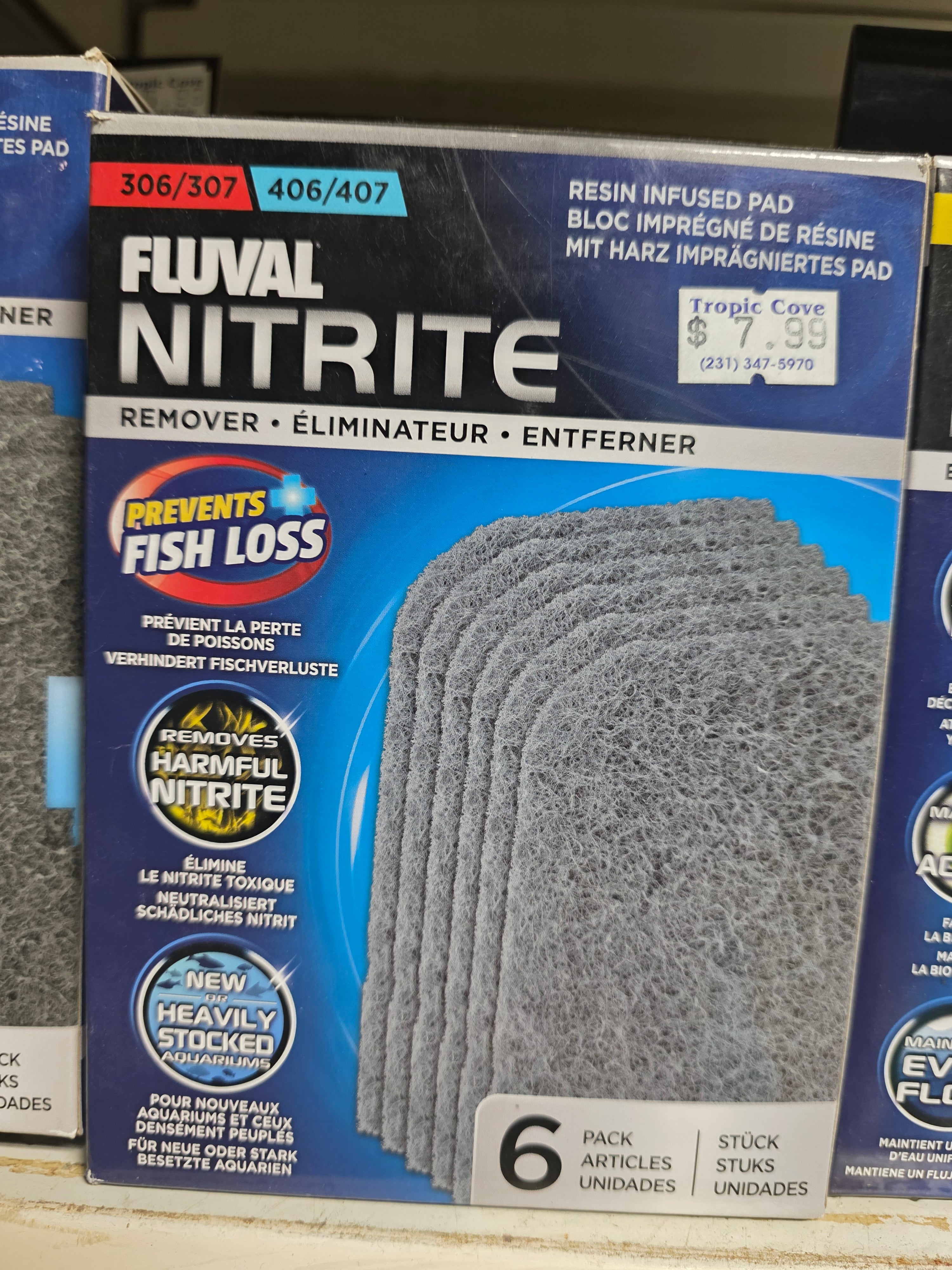 Nitrite Remover Filter Insert 306/307 406/407 6pk