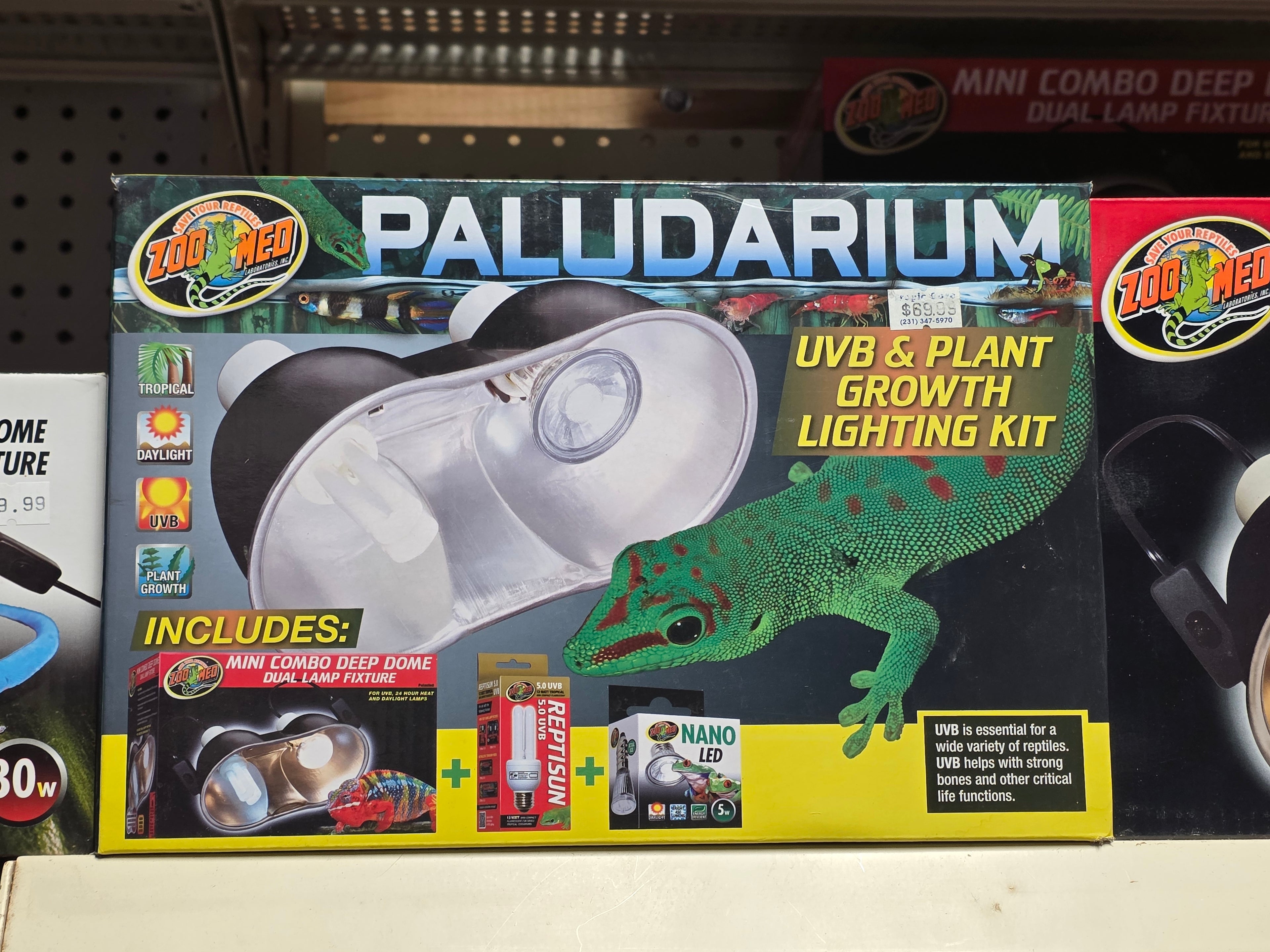 Paludarium UVB and Plant Light Combo Kit