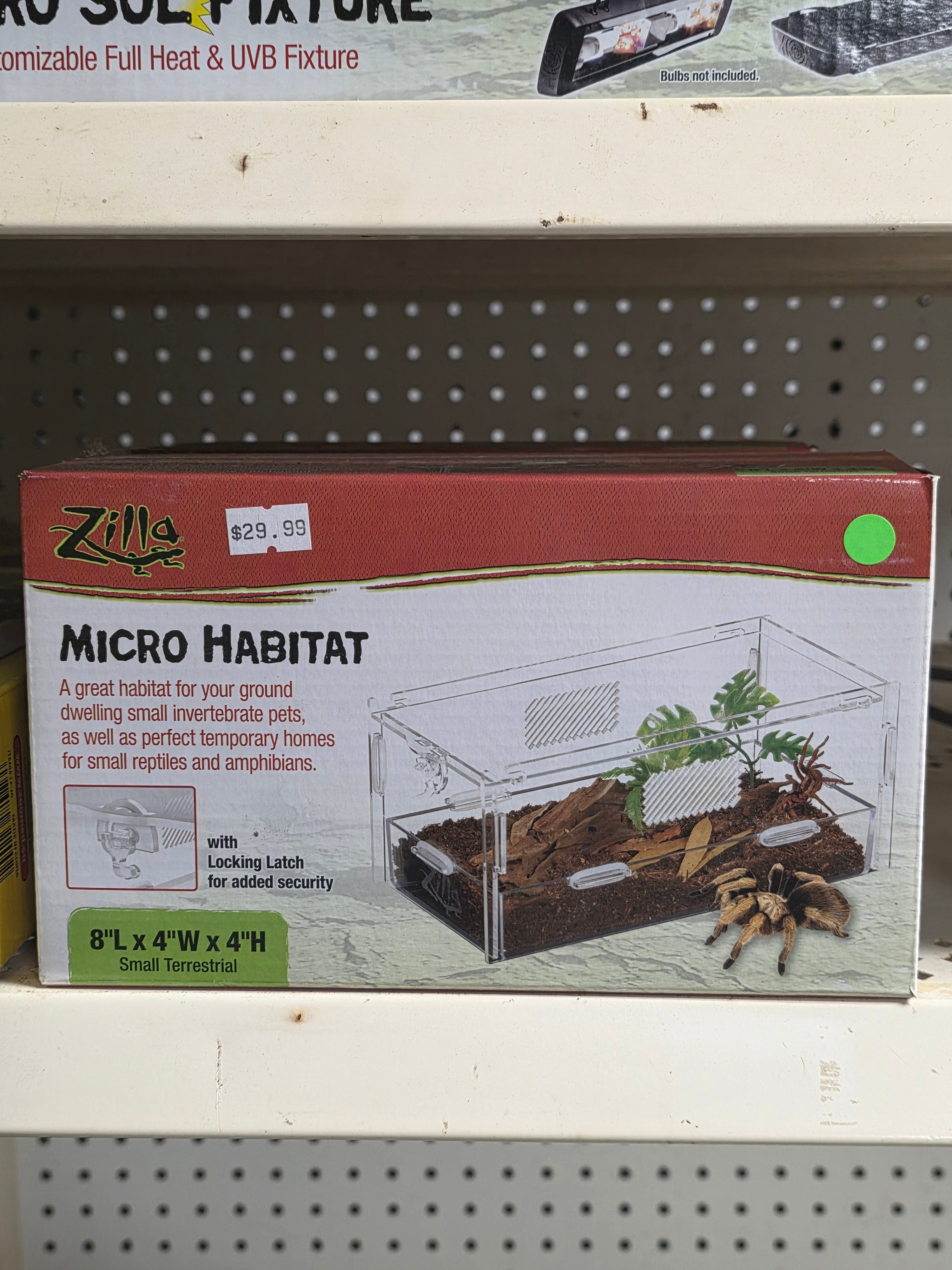 Zilla Micro Habitat Arboreal Small 4"x 4"x 8"