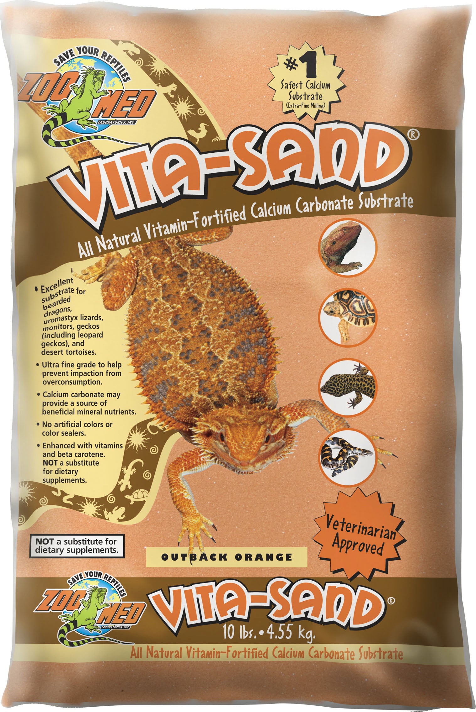 Zoo Med Vita Sand Outback Orange 10lbs